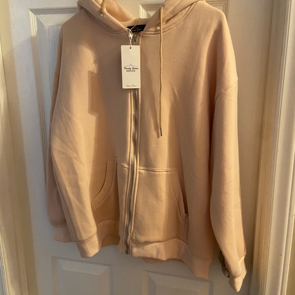 Women's Cream Hoodie Jacket